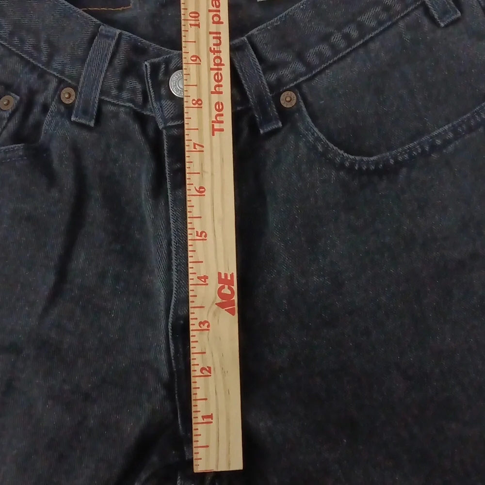 Levi's 550 Jeans Men's Size *33 x 28 Black Husky Relaxed Fit Made In USA Pre-own